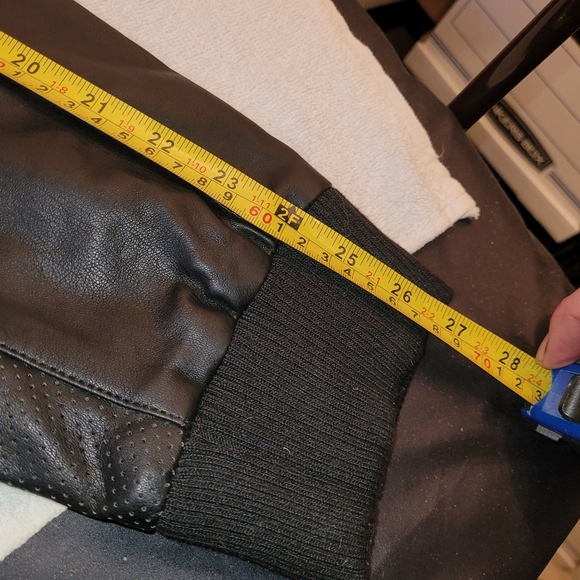 Michael Kors Faux Leather Perforated Jacket Mn Sz XL In Mint Condition - Picture 14 of 16